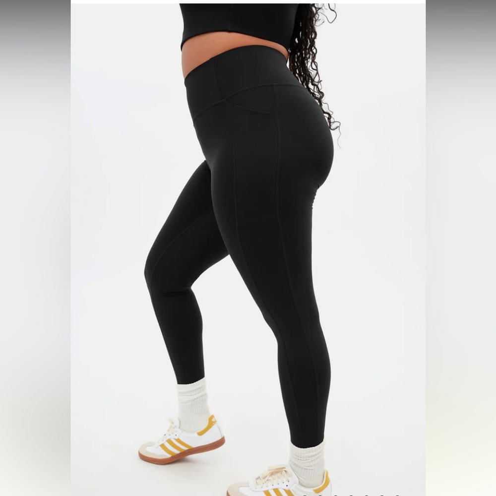 girlfriend collective high rise compressive pocket leggings - size small/s